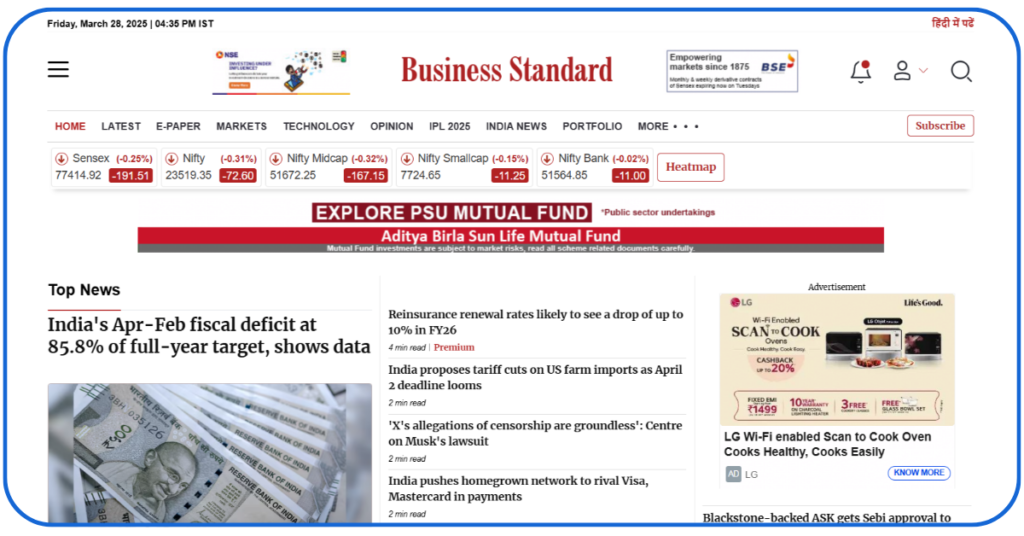 News Portal Websites in India